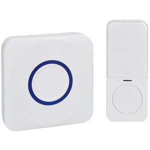 Solight vezeték nélküli csengő, elemes + USB, 200 m, fehér, learning code kép