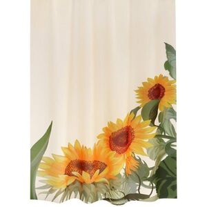 BELLATEX Koupelnový závěs 720/018 180 × 200 cm, slunečnice kép