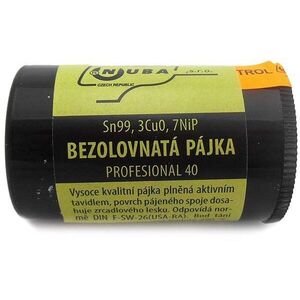 NUBA ólommentes forrasztó ón Sn99, 3Cu0, 7NiP, átmérő 0, 8 mm - 40 g kép