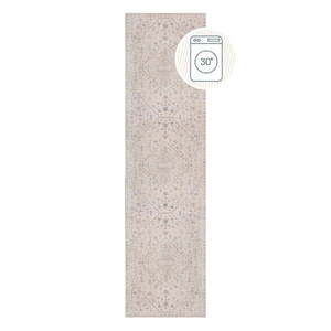 Krémszínű mosható futószőnyeg 60x230 cm Teo Traditional – Flair Rugs kép