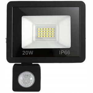 Verk 12347 halogén LED reflektor alkony- és mozgásérzékelővel, 20 W, 6000 K, IP66 kép