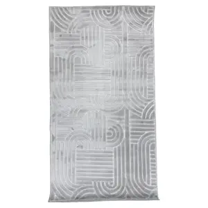 Szőnyeg Eva Embossed 0, 8/1, 5 Em2025-01 szürke kép
