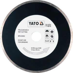 Yato gyémánt korong 180 x 25, 4 x 2, 2 mm sima kép