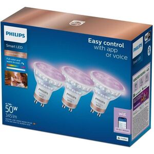 Philips Smart LED WFB 50W GU10 GLASS RGB, 3 db kép