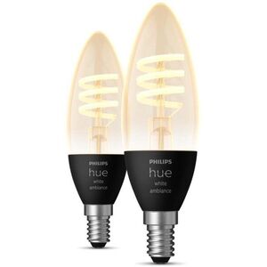 Philips Hue White Ambiance 4, 6 W 550 Filament izzó E14 2 db kép