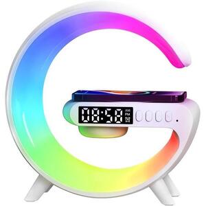 GGV 5093 GGV Multifunkciós okos RGB LED éjjeli lámpa, 15 W QI töltővel és Bluetooth hangszóróval kép