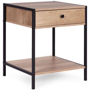 ModernHome CTG40404050 Éjjeliszekrény fiókkal és polccal 40 × 50 cm, világos tölgy kép