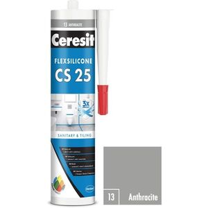 Ceresit CS 25 szaniter szilikon, antracit, 280 ml kép