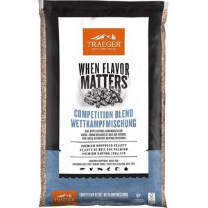 TRAEGER Competition Pellet - Alma + Tölgy 9 kg kép