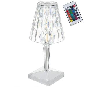 Verk 12304 Kristály LED asztali lámpa, RGB, érintőpanel, távirányító kép