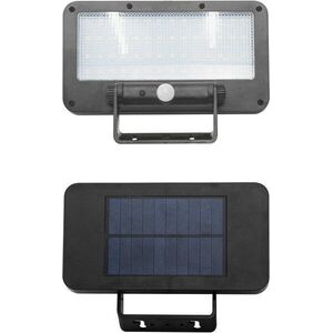 Solight Napelemes LED lámpa érzékelővel, 5 W, 500 lm, 4000 K, Li-Ion, fekete kép