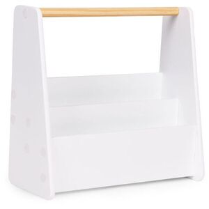 EcoToys FH-KF230052 Montessori gyerek könyvespolc, 42, 5×40×18 cm, fehér kép