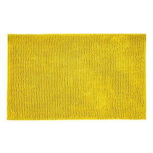 Sárga textil fürdőszobai kilépő 50x80 cm Chenille – Allstar kép