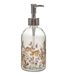 Üveg szappanadagoló 390 ml Flowers – Dakls kép
