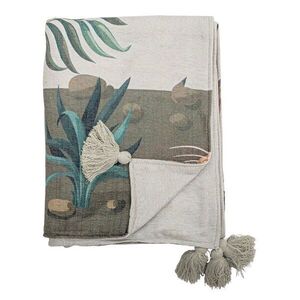 Zöld takaró 130x155 cm Peacock – Bloomingville kép