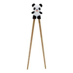 Natúr színű fa gyermek gyakorló evőpálcika Panda – Rex London kép