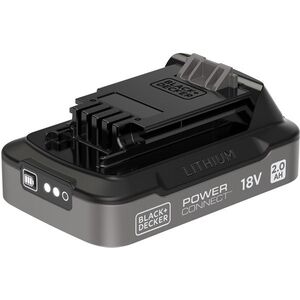 BLACK+DECKER POWERCONNECT baterie 18V s ukazatelem nabití a nabíječkou (2 Ah) kép