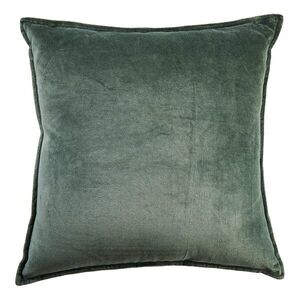 COTTON VELVET pamutbársony párna 45 x 45cm, sötétzöld kép
