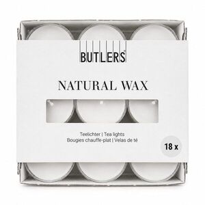 NATURAL WAX mécses 18db, fehér kép