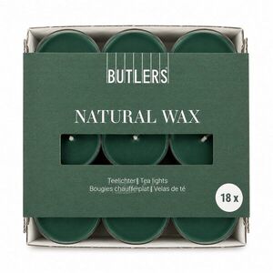 NATURAL WAX mécses 18db sötétzöld kép