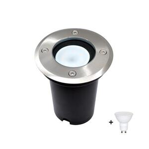 BOWI LED Kültéri behajtó lámpa 1xGU10/6W/230V IP67 matt króm BW0033+WJ0094 kép