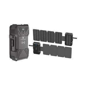 Viking Technology Viking powerbank LED-világítással, vezeték nélküli töltéssel és napelemmel — Power Delivery 15W/30000mAh TYR3 kép