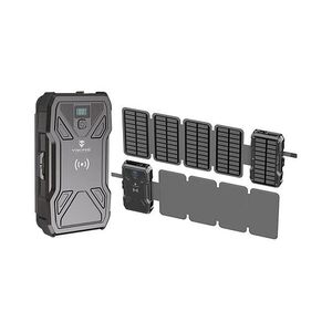 Viking Technology Viking-Power Bank LED-világítással, vezeték nélküli töltéssel és napelemmel, Power Delivery 22W/20000mAh TYR2 kép