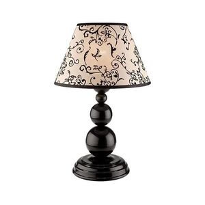 Lamkur Asztali lámpa BOULI 1xE27/60W/230V LN 1.22 CZARN kép