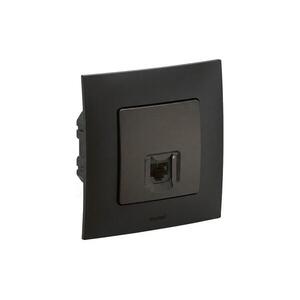 Legrand – NILOE keretes RJ45 Ethernet aljzat, fekete LR0012+LR0004 kép