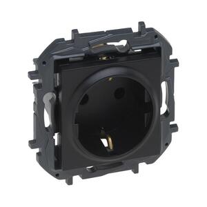 Legrand - NILOE STEP SCHUKO fali aljzat 250V/16A fekete 863521B kép
