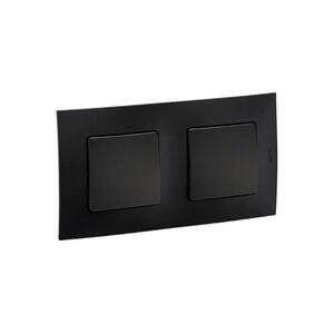 Legrand - Dupla egypólusú kapcsoló 1-es NILOE fekete LR0013+LR0006+LR0006 kép