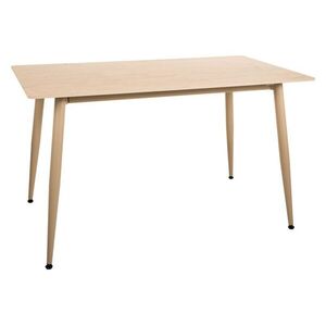 Étkezőasztal TALVEN kerámia travertin asztallappal 130x70 cm, travertin/kasmír kép
