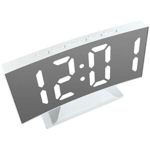 Verk 27630 Multifunkciós LED-es tüköróra ébresztővel, USB, fehér kép
