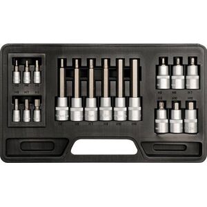 YATO bits készlet 18 darab, imbusz 3-12 mm kép