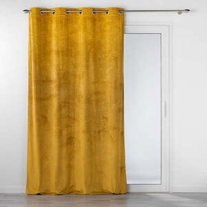 Sárga bársony függöny 140x240 cm Analia – douceur d'intérieur kép
