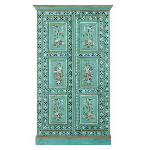 Zöld mangófa szekrény 87x152x38 cm Prem – Støraa kép