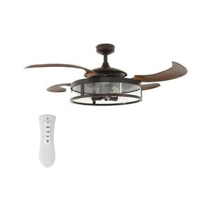FANAWAY 212925 - LED mennyezeti látor CLASSIC 3xE27/4W/230V barna + DO 212925 kép