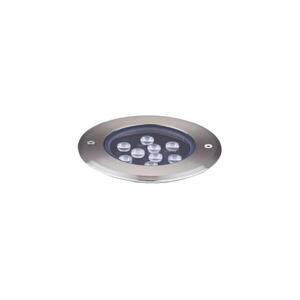 Ideal Lux- LED Taposólámpa FLOOR LED/12W/230V átm. 14 cm CRI 90 IP67 króm 255682 kép