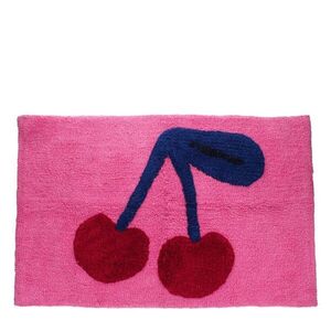 Rózsaszín textil fürdőszobai kilépő 83x52, 5 cm Cherry – Rex London kép