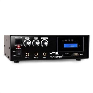LTC PAA60USB PA erősítő, USB, MP3, mikrofon, 12 V kép