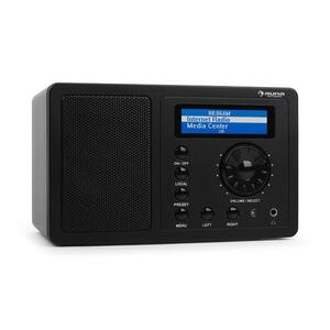 Auna IR-130 internet rádió, W-LAN, streaming, fekete kép