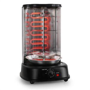 OneConcept Kebap Master, vertikális grill, 2000 W, fekete kép