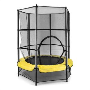 KLARFIT Rocketkid, trambulin, Ø140cm, biztonsági háló, bungee felfüggesztés, 3 éves kortól kép