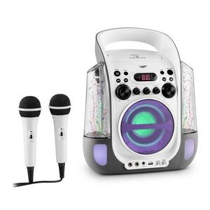 Auna Kara Liquida, karaoke rendszer, CD, USB , MP3, szökőkút, LED, 2 x mikrofon, hordozható kép