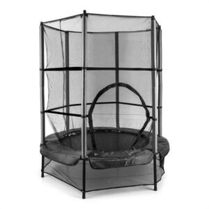 KLARFIT Rocketkid, trambulin, Ø140cm, biztonsági háló, bungee felfüggesztés, 3 éves kortól kép