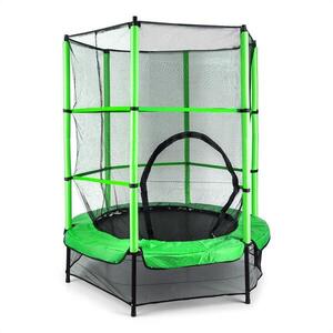 KLARFIT Rocketkid, trambulin, Ø140cm, biztonsági háló, bungee felfüggesztés, 3 éves kortól kép