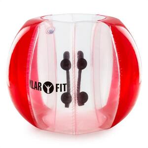 KLARFIT Bubball AR Bubble Ball, buborékfoci felnőtteknek, 120x150cm, EN71P PVC, piros kép