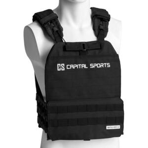 Capital Sports Battlevest 2.0, súlymellény, 2 x 2 súly 2, 6 & 4, 0 kg, fekete kép