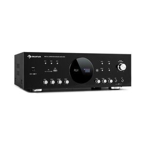Auna AMP-218 BT, Digital-Surround erősítő, 5.1, 2 x 120 W, 3 x 50 W, RMS, BT, 2 x mikrofon kép