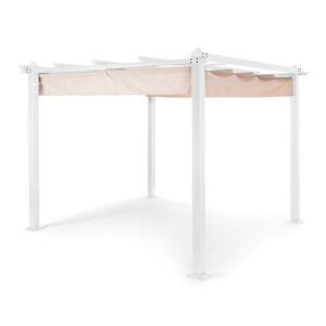 Blumfeldt Pantheon, pergola, négyzet alakú alumínium cső, 3 × 3 m, 4 sarokoszlop, vízálló kép